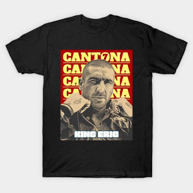 

Men Black Print T-shirt Eric &Quot;The King&Quot; Cantona No-Cut Transfer Paper Print Cotton Tshirt - Men s Summer Cotton Gra... S разноцветный