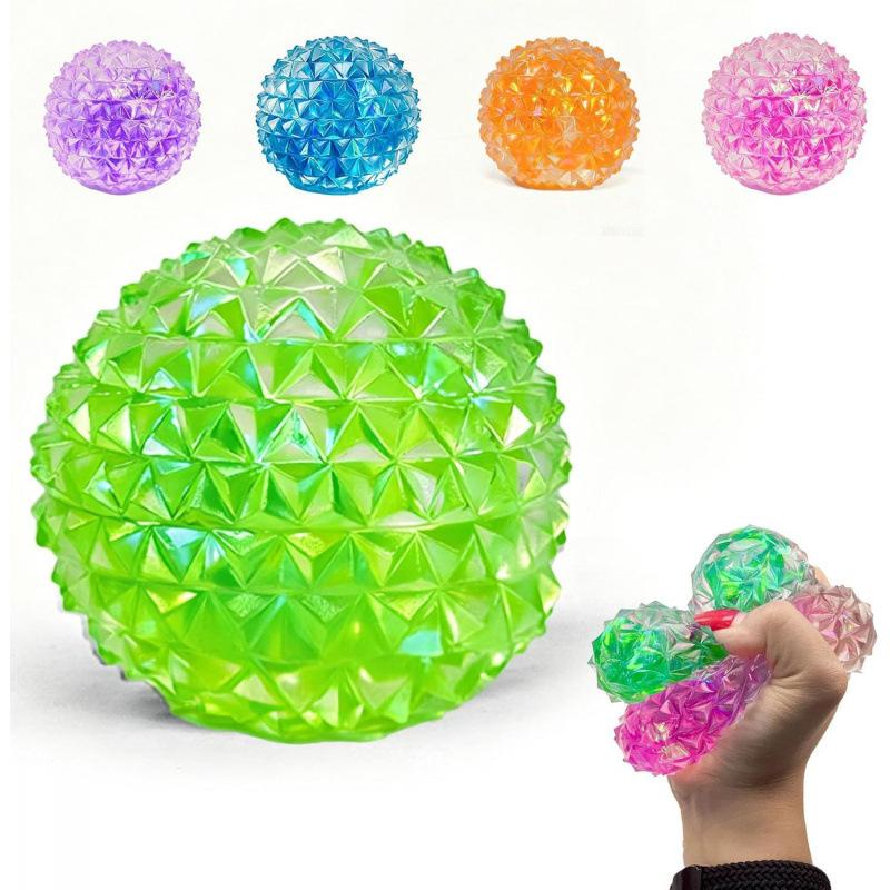 New Cute Stress Relief Squishy Ball Slow Rising Diamond Glitter Sensory Fidget Toy Gift