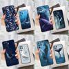 Beautiful Blue Whale Painting Case For Oppo A15 A16 A17 A52 A72 A76 A96 A74 A94 A53 A54S A57S A58 A78 A98 A77 Phone Cover