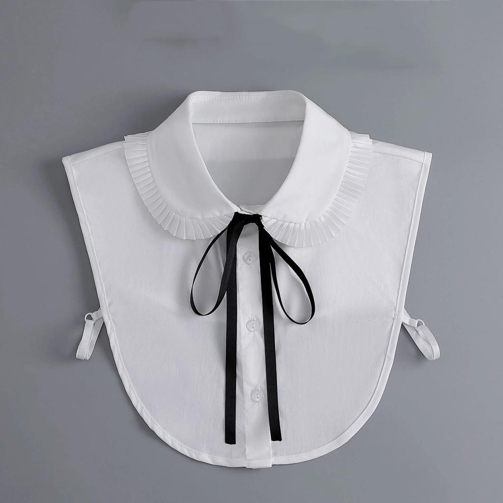 Linbaiway New Lapel Fake Collar Vintage Detachable Shirt Collar for Women Blouse Sweater False Collar Lapel Top Neckwear Ties