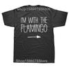 Funny Im With The Flamingo Graphic Tshirts Men Womens Fashion Casual Tshirt 100 Cotton Loose Oversized T Shirt