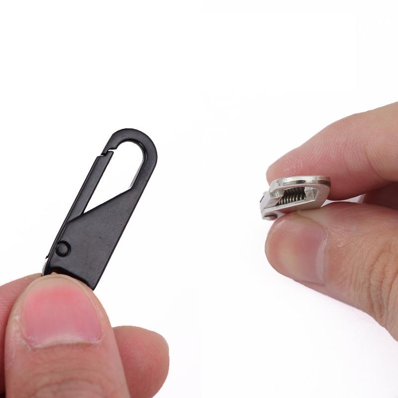 5Pcs Removable Zipper Slider Puller Instant Zipper Repair Kit Replacement For Broken Buckle Travel Bag Suitcase Zipper Head