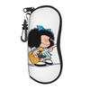 Mafalda Amine Glasses Case Unisex Anti-Fall Zipper Cartoon Sunglasses Storage Box Small Eyeglasses Box