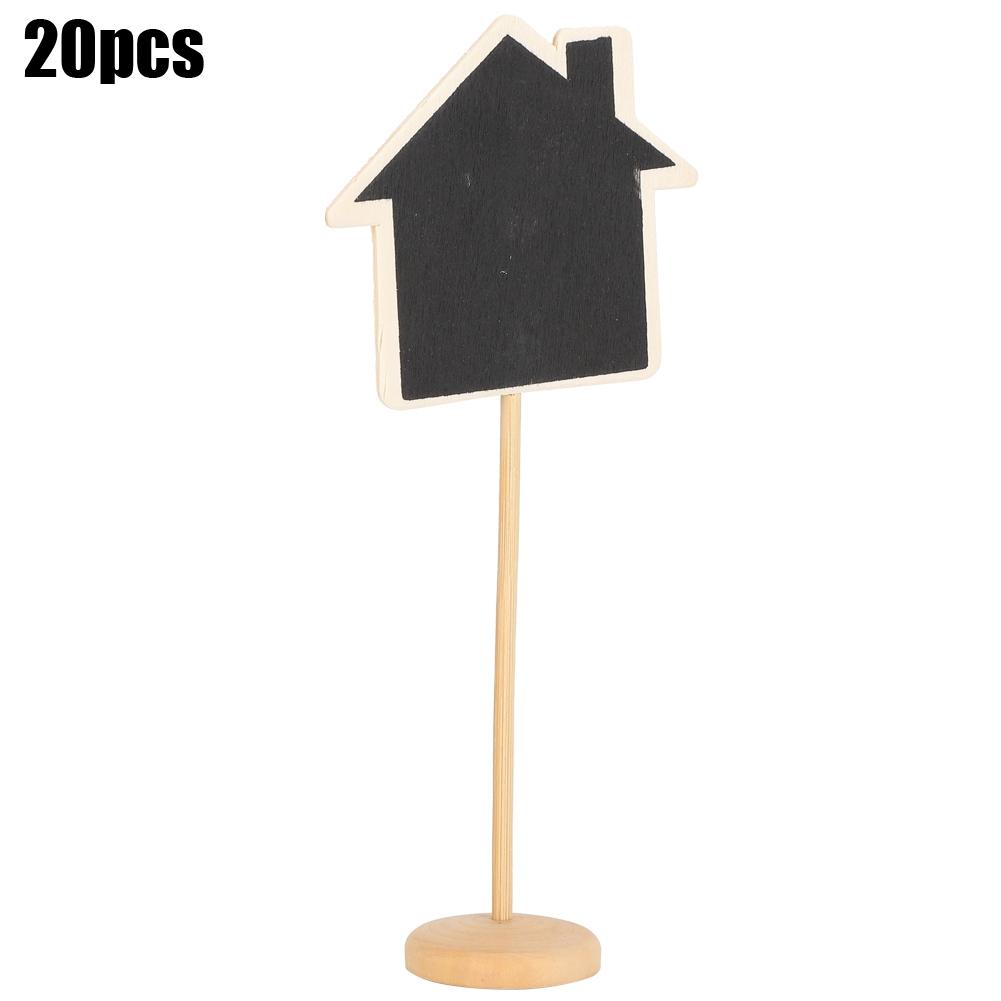 

20pcs Mini Chalkboard Signs Chalk Blackboard Place Cards Desktop Vase Decorations