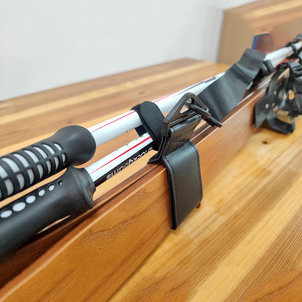 1-5PCS Portable Ski Borad Carry Strap Adjustable Skiing Pole Shoulder Hand Carrier Leash Outdoor Sports Skiing Accessories