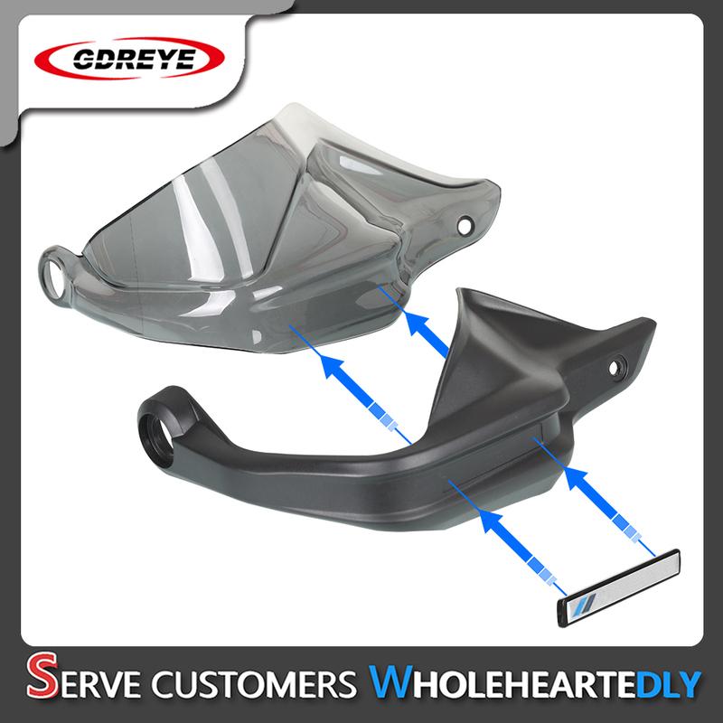 GDREYE with Logo KYMCO Motorcycle Handguard Hand Guards Shield For KYMCO AK-550 AK 550 2017-2023 2022 with Mounting Bracket