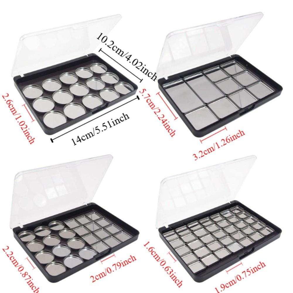 Przenośny pudełko do dozowania makijażu DIY Profesjonalny dysk z cieniami do powiek do samodzielnego montażu Wizażysta