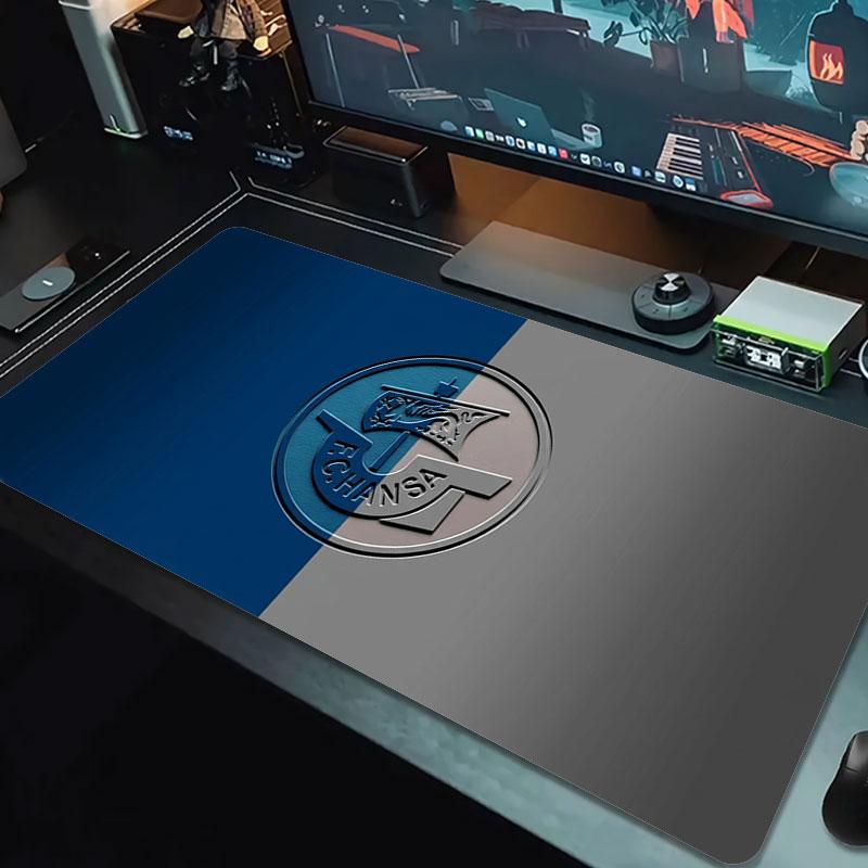 Hansa Fc Badge Large Size Mouse Pad Large Gaming Table Cushion Nonslip Laptop Tablet Big Mousepad Xxl Mat Mini Pc Playmat With Lock Edge
