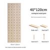 Solid Wood Pegboard Rack: Wall-Mounted & Desktop Storage Display for Entrance Hallway