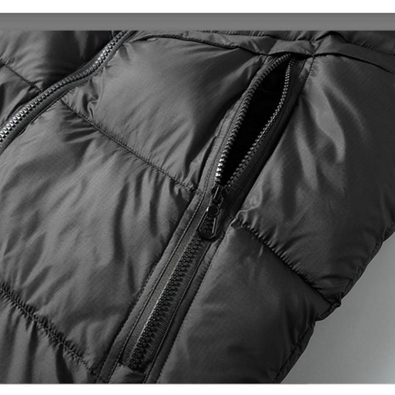 Tamanho grande 8xl Colete grosso masculino Novo casaco quente externo espesso Colete solto casual cor sólida
