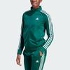 adidas Giacca da tuta da donna Primegreen Essentials con colletto alto, vestibilità regolare, verde foresta IM2821