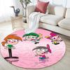 The Fairly OddParents Round Area Rug,Carpet Rug for Living Room Bedroom Sofa Playroom Decor,Non-slip Floor Mat