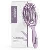 AIMIKE Detangling Hair Fits Your Wet Dry Smooth Skeleton Easy Wet Hair Shine Purple Hemp-Relax Brush, Eco-Friendly, Tangle-Free Brush, Head, & Brush,