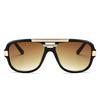 XaYbZc Markendesign Herren Sonnenbrille Vintage Männlich Quadratisch Sonnenbrille Luxus Verlauf Sonnenbrille UV400 Shades gafas de sol hombre