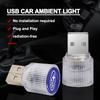 New Car Mini USB LED Ambient Light Plug Decorative Atmosphere Lamp For Subaru Impreza Legacy WRX STI BRZ Forester Ascent Levorg XV