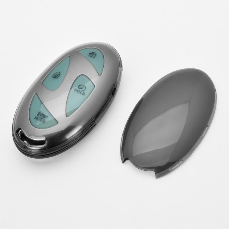 Transparent TPU Key Case for Modern Ioniq 6 & Grandeur GN7 - Full Coverage Protect Hyundai Ioniq 6 Key Case