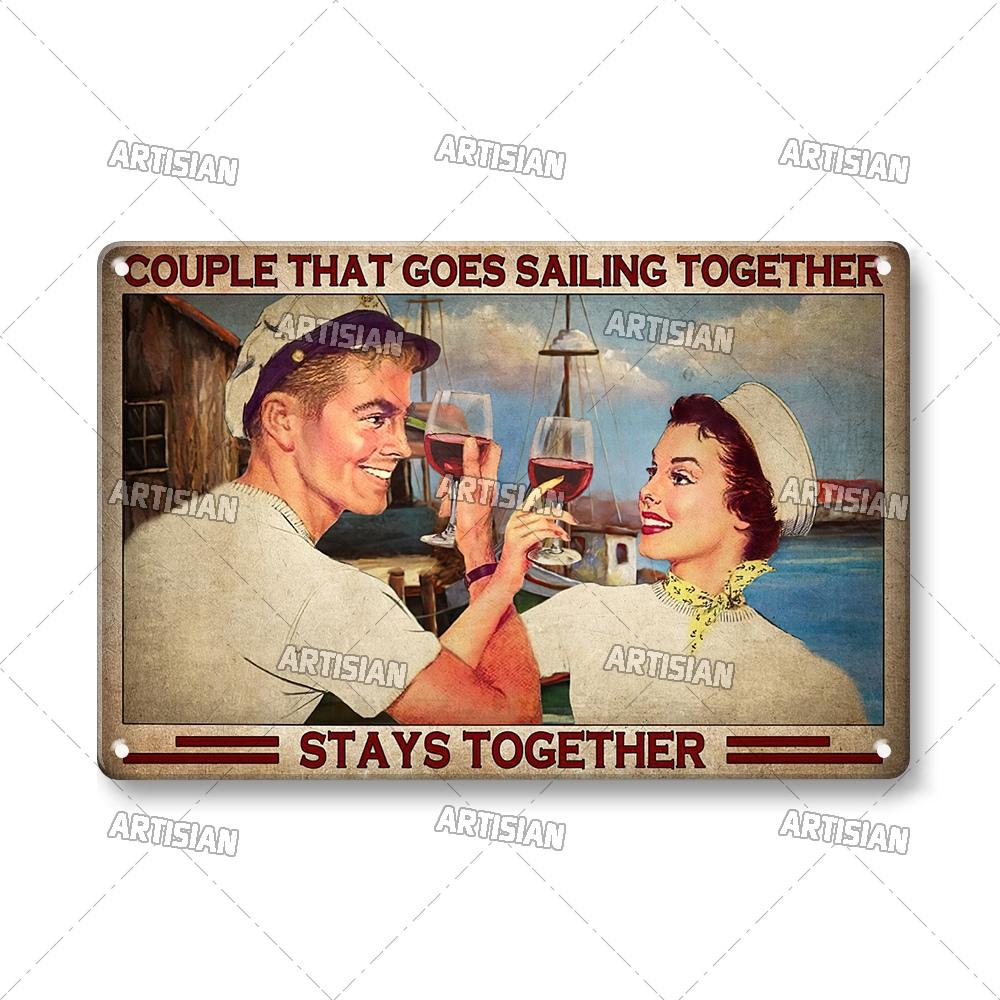 Handwerker Job Vintage Metallposter Matrose Metallschild Segeln Rostige Dekorative Blechplakette Wanddeko Garage Bar Pub Club Küche