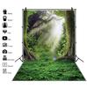 Spring Natural Scenery Forest Photography Backdrop Tropical Jungle Green Forest Tree Adventure Baby Portrait Photo Background