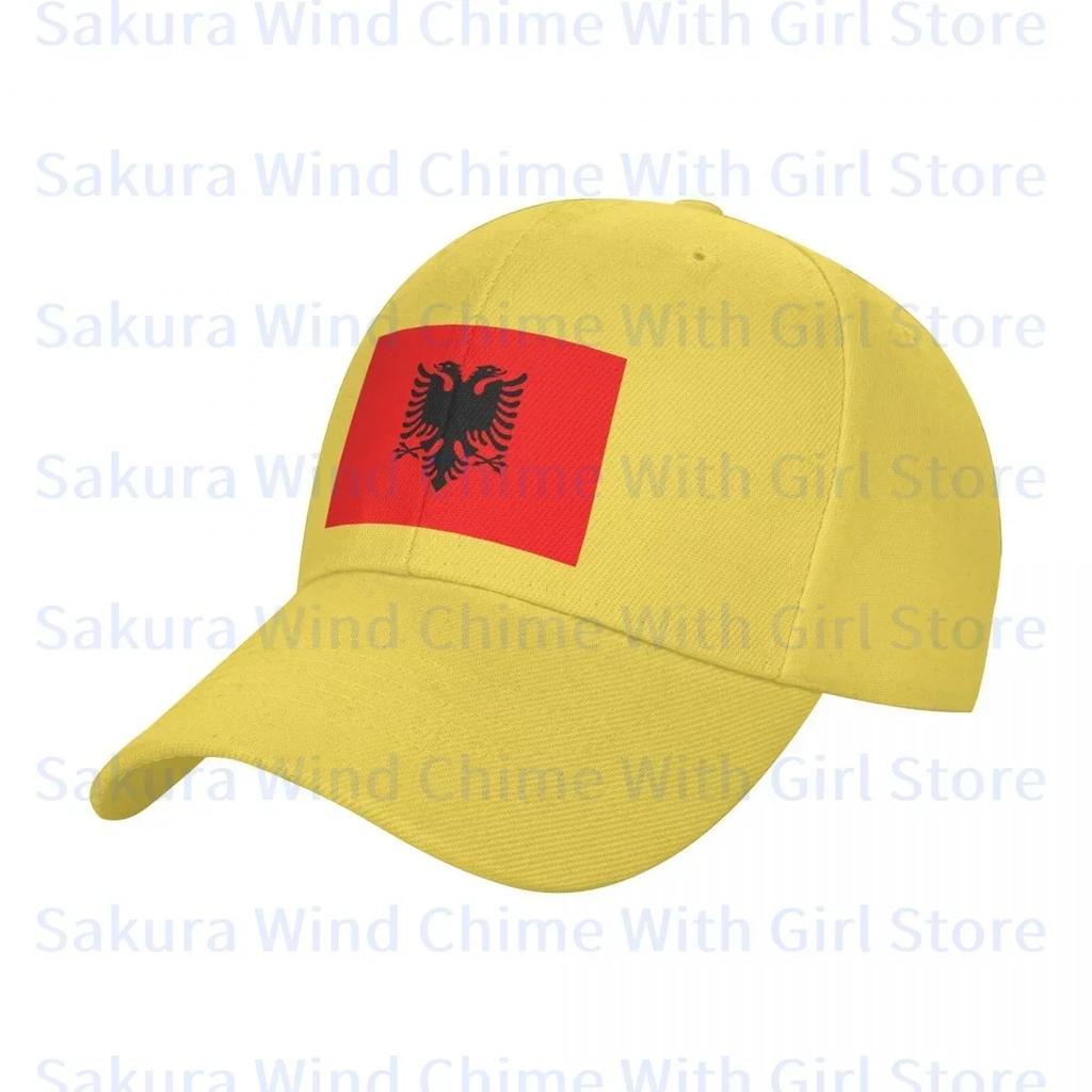 Fashion Albania Flag Baseball Cap for Unisex POLYESTER Hats Adjustable Hat Casual Truck driver Hat
