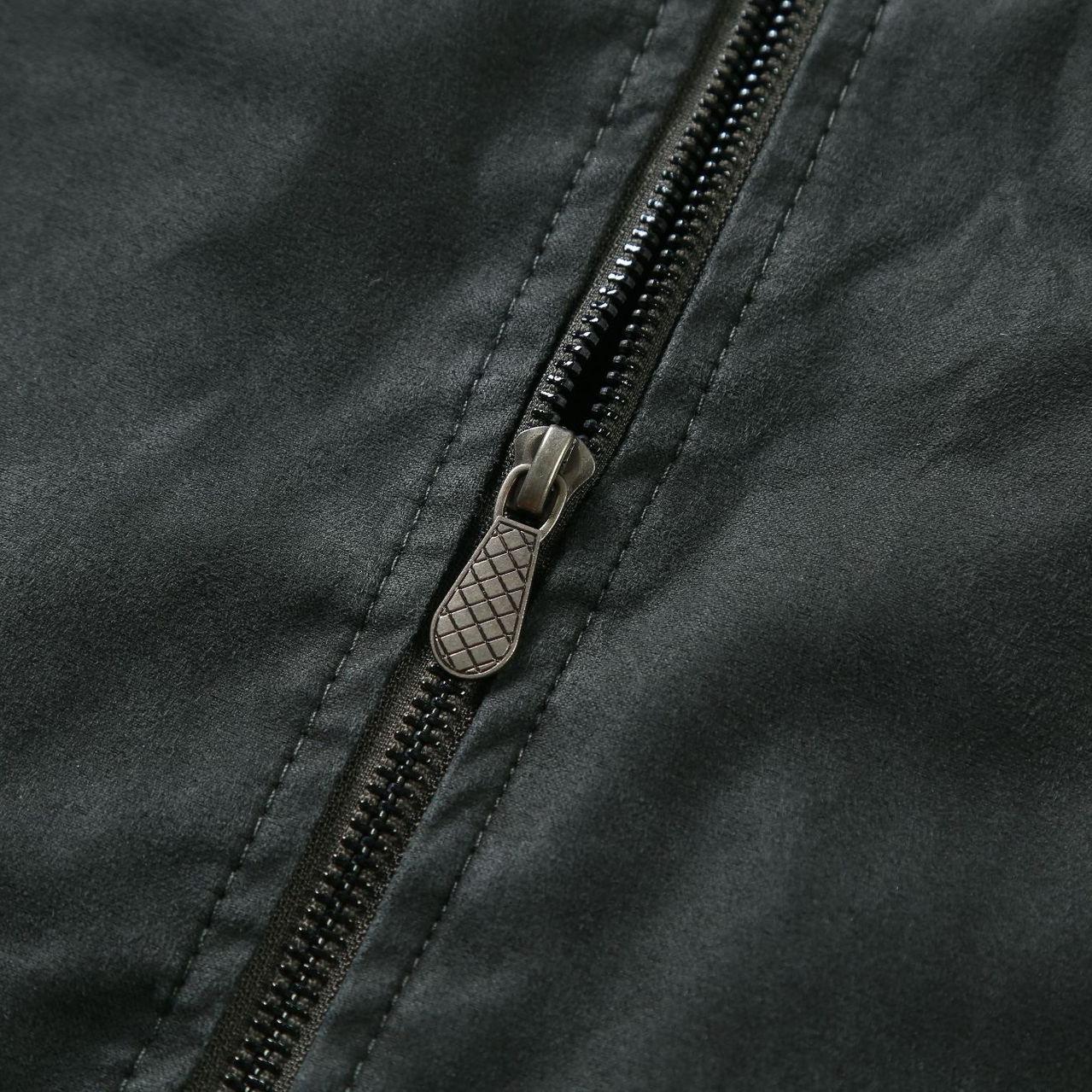 Мужская зимняя флисовая куртка с лацканами — фото 12