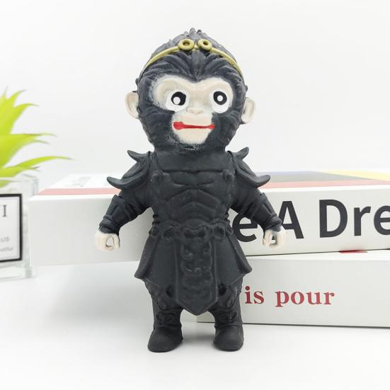 Wukong Squeeze Toy Slow Rebound Stress Anxiety Relief Portable Kids Teens Adults Monkey