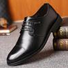 Korean Men'S Business Shoes Formal Leather Shoes Casual Office School Shoes JZ-8337