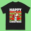Christmas Santa Claus And Friends On Sleigh Ride Mens T Shirt Womens Tops Tees