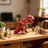Yousheng 3D Printed Mini Skeleton Dinosaur Model Articulating Dinosaur Figurine Collectible Desktop Decoration for Kids Teens Adults