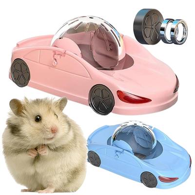 Hamster Löpboll Genomskinlig Rullande Leksaksbil Träningshjul Hamsterbil för Hamstrar