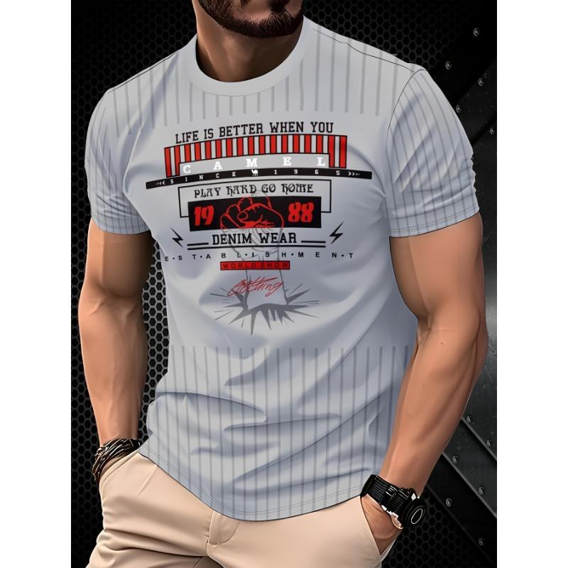 

New men s T-shirt, sweat-absorbent, quick-drying and super durable XL