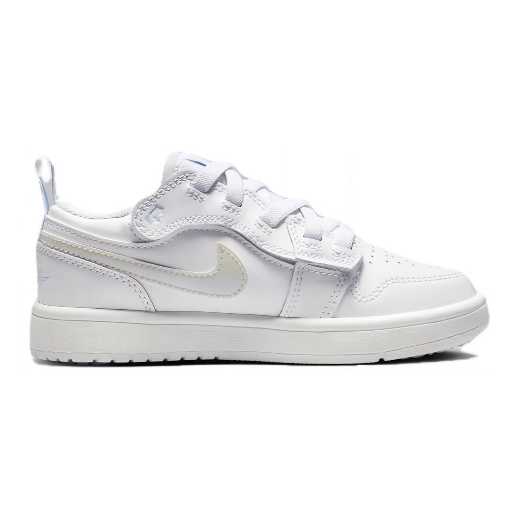 Jordan Air Jordan 1 Abrasion Resistant Low top Kids' Skateboarding Shoes White Children Aged 3 7 Years Old FQ9113-100