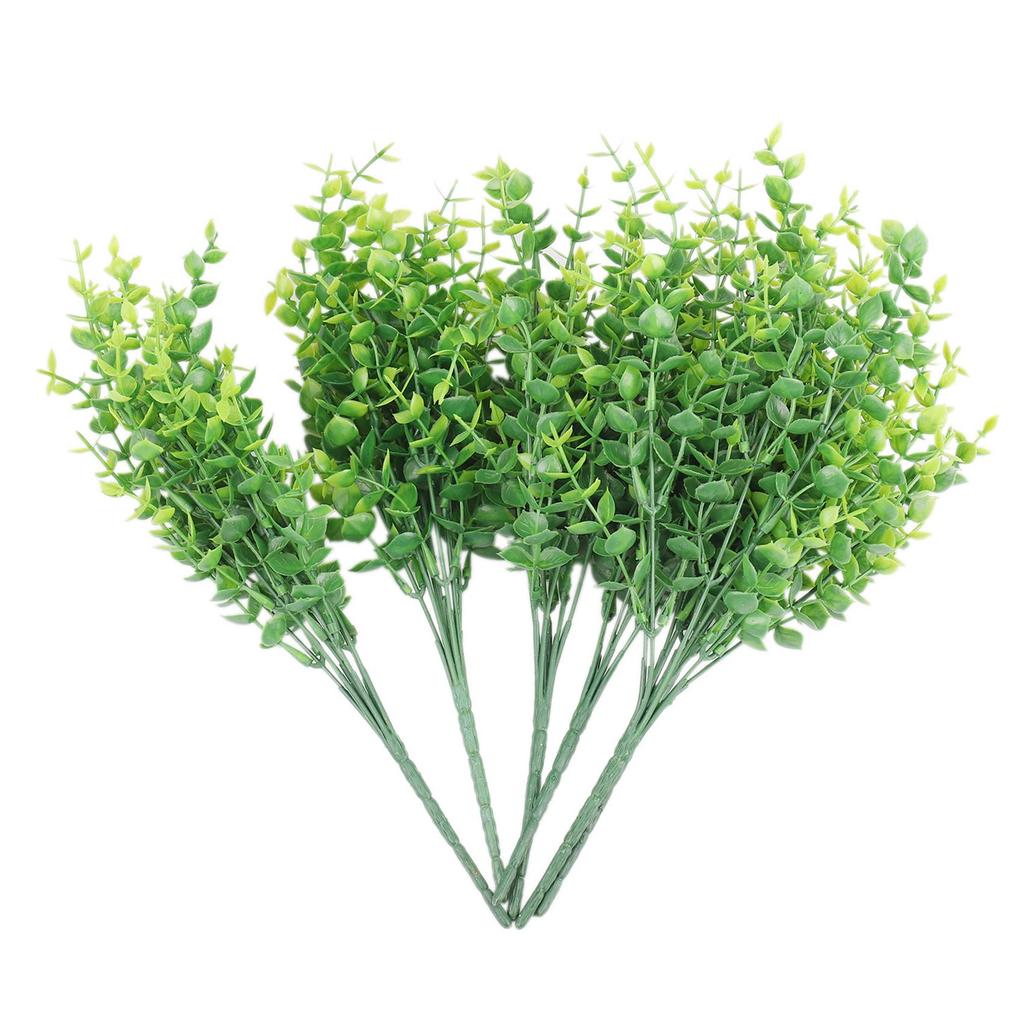 Buy Artificial Plants Faux Boxwood Shrubs 6 Pack,Foliage with 42 Stems at affordable prices