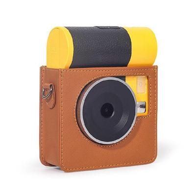 Solid Color Carry Case Portable Leather Case Protector Retro Camera Bag Protective Case for Mini Shot 3 ERA/MS300