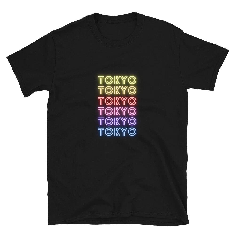 Tokyo City Bright Graphic Design T-Shirt 4XL