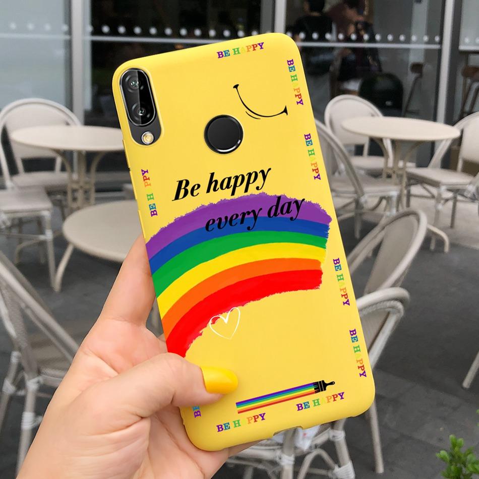For Huawei P20 Lite Case Nova 3e ANE-LX1 ANE-LX2 Cute Cartoon Candy Color Silicone Phone Cases For Huawei P20lite Soft TPU Cover