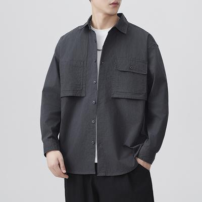 New Spring Japanese Retro Men's Loose Mountain Outdoor Style Casual American Shirt