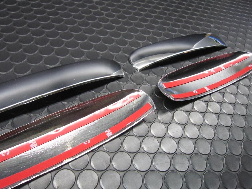 BRIGHTZ Mirage Chrome Door Handle Set Part Number 13835 A05A/A03A Covers, 4-Piece [DHC-NOBU-248-4PC],