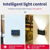 Outdoor 6/8/10 LED Solar Garden Light Solar Wall Lamp Up And Down Luminous Waterproof Solar Powered Wall Washer Light Yard Street Decor