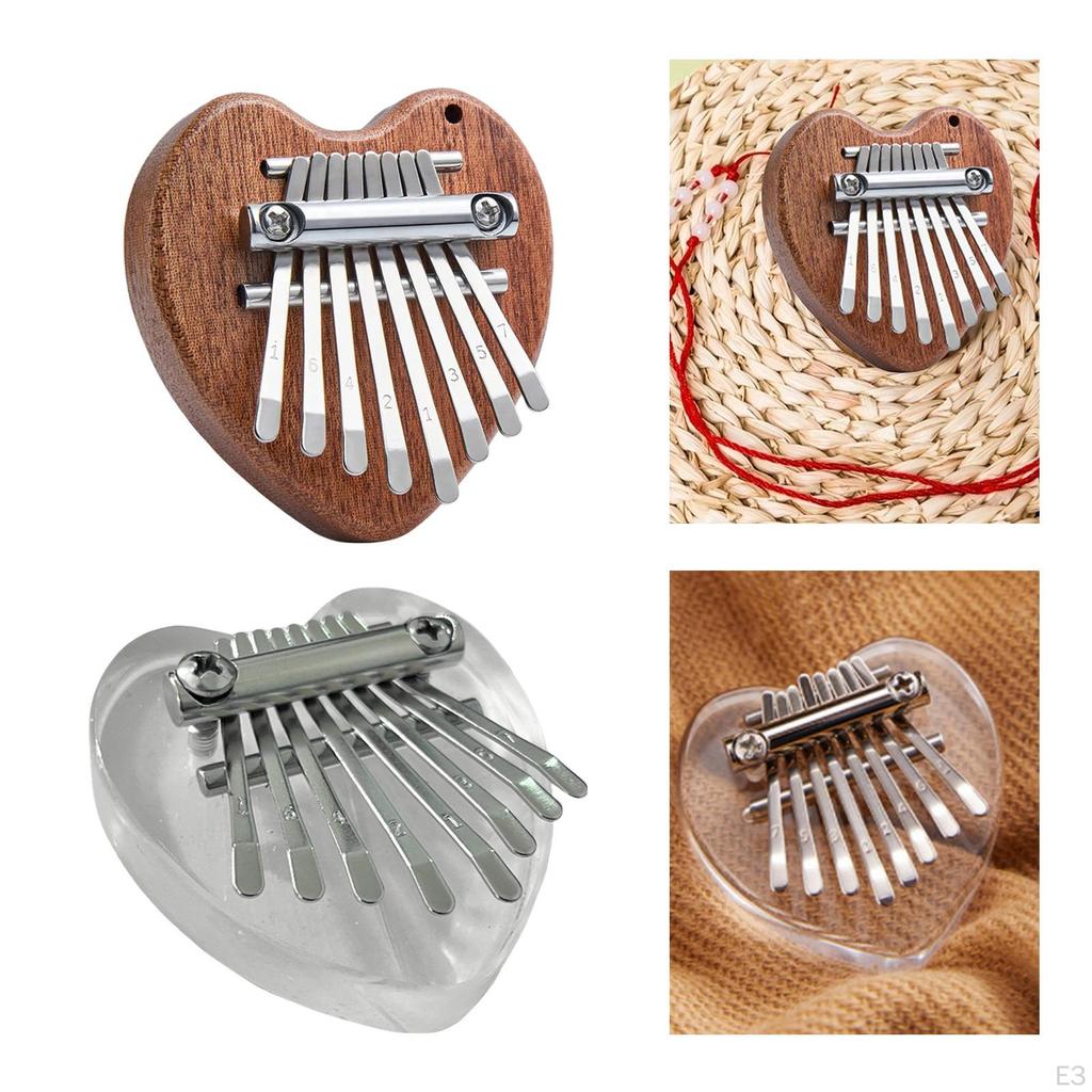 8 Key Mini Kalimbas Finger Piano Thumb Music Instrument for Adults Professional