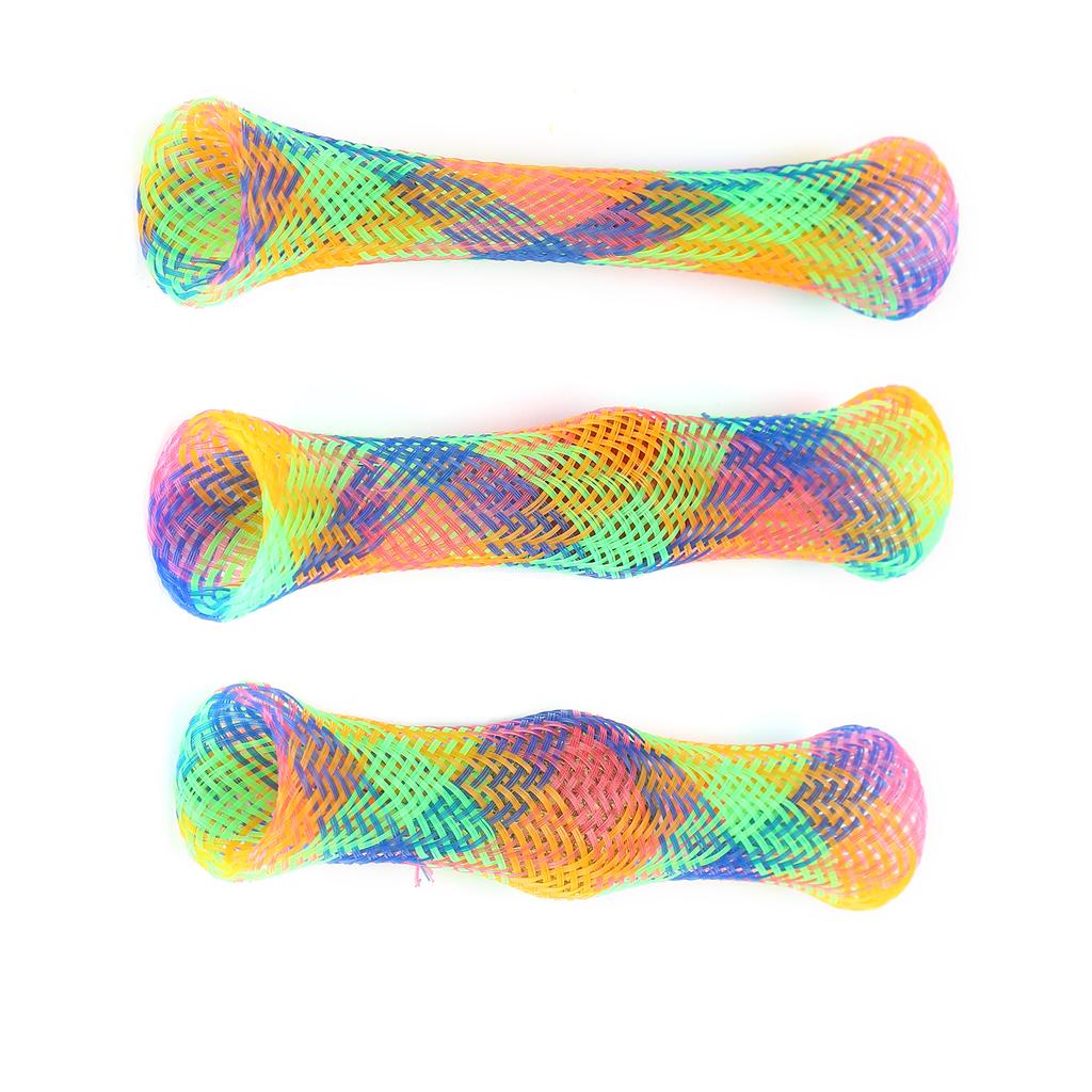 3Pcs Cat Spring Shape Tube Toy Colorful Bouncing Interactive Toy with Bell and Catnip