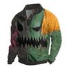 Men's Halloween Printed Corduroy Button Shirt
