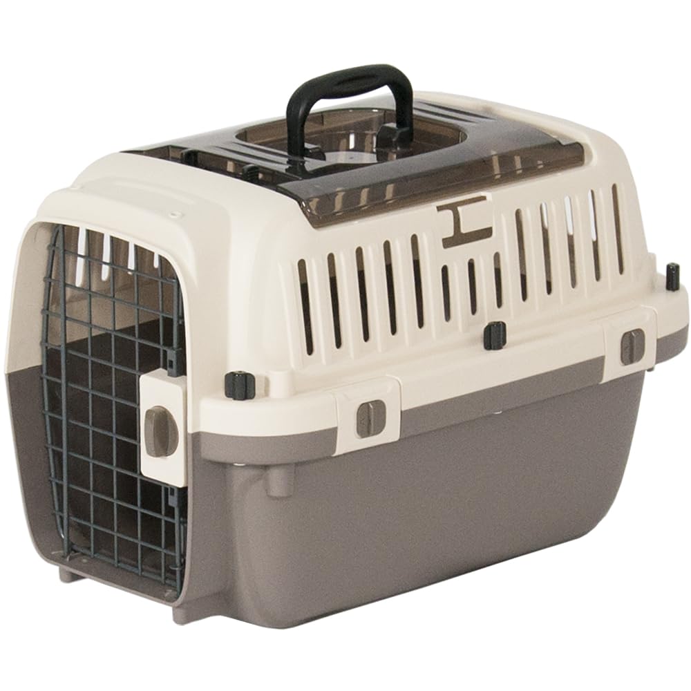 Kleine Tragetasche Petit Ruban mit Doppeltür PM50 für Kleine, Mittlere und Kleine bis M Tiefe 51 x Breite x Höhe Katzen, Hunde, Hunde, Tiere. Mit dem Sicherheitsgurt gesichert.