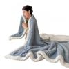 Soft Plush Throw Blanket Sofa Bed Office Nap Winter Warm Fleece Double-Sided Microfiber Velvet
