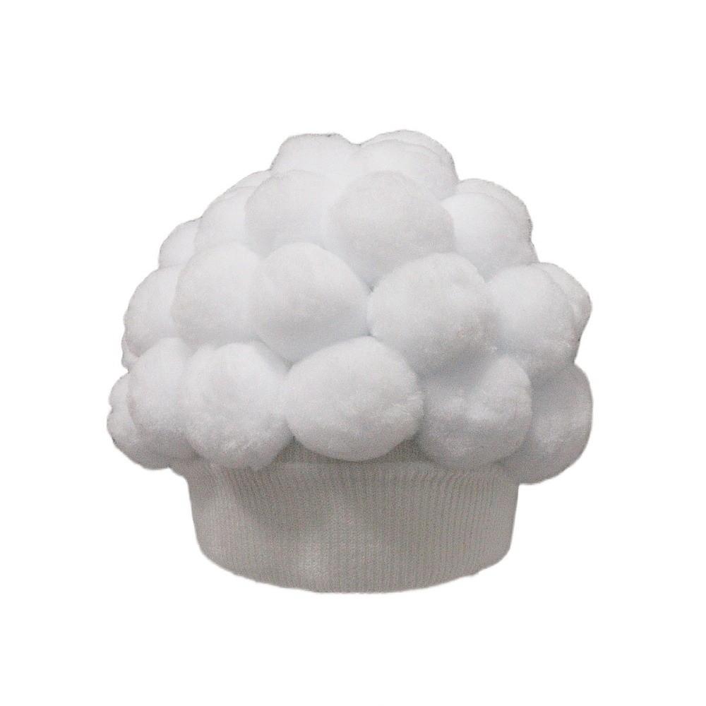 Knitted Vegetable Beanie Cap Brimless Novelty Headgear Stylish Broccoli Hat  for Party белый
