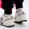 New MLB Anti Slip Wear Resistant Low Top Kids' Skateboarding Shoes White Kids' 7ASXCA33N-45WHS