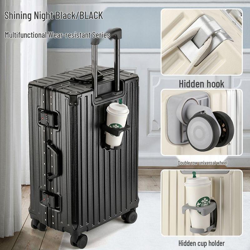20-inch Multifunctional Suitcase with Universal Wheels, Large Capacity, Combination Lock – Unisex Student Trolley Carry-On