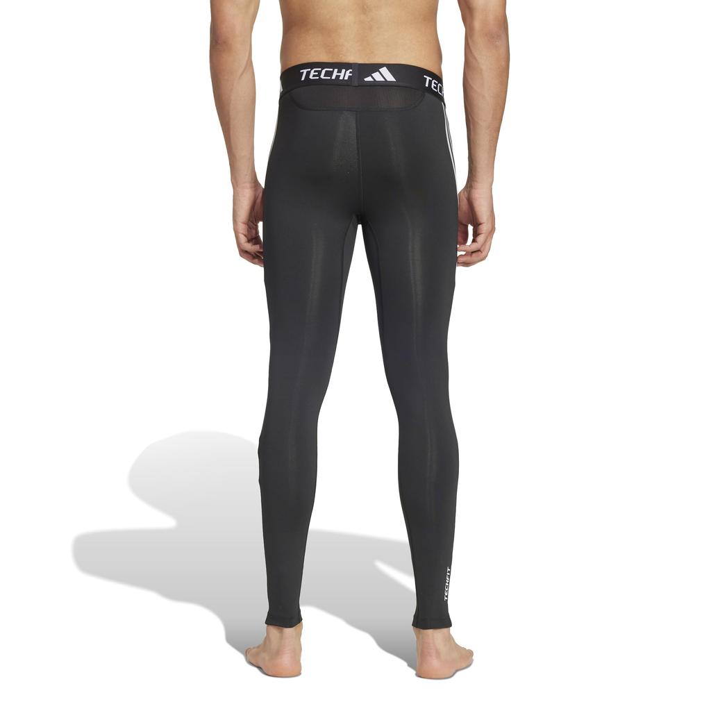 Adidas Men's Techfit 3-Stripes Sports Tights JTE77, Black (IN5587), Size 2XL