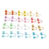 Drinking Straw Lid Cover Silicone Dust Proof Reusable Universal Cute Straw Cover for Drinking 24 PCS Rainbow
