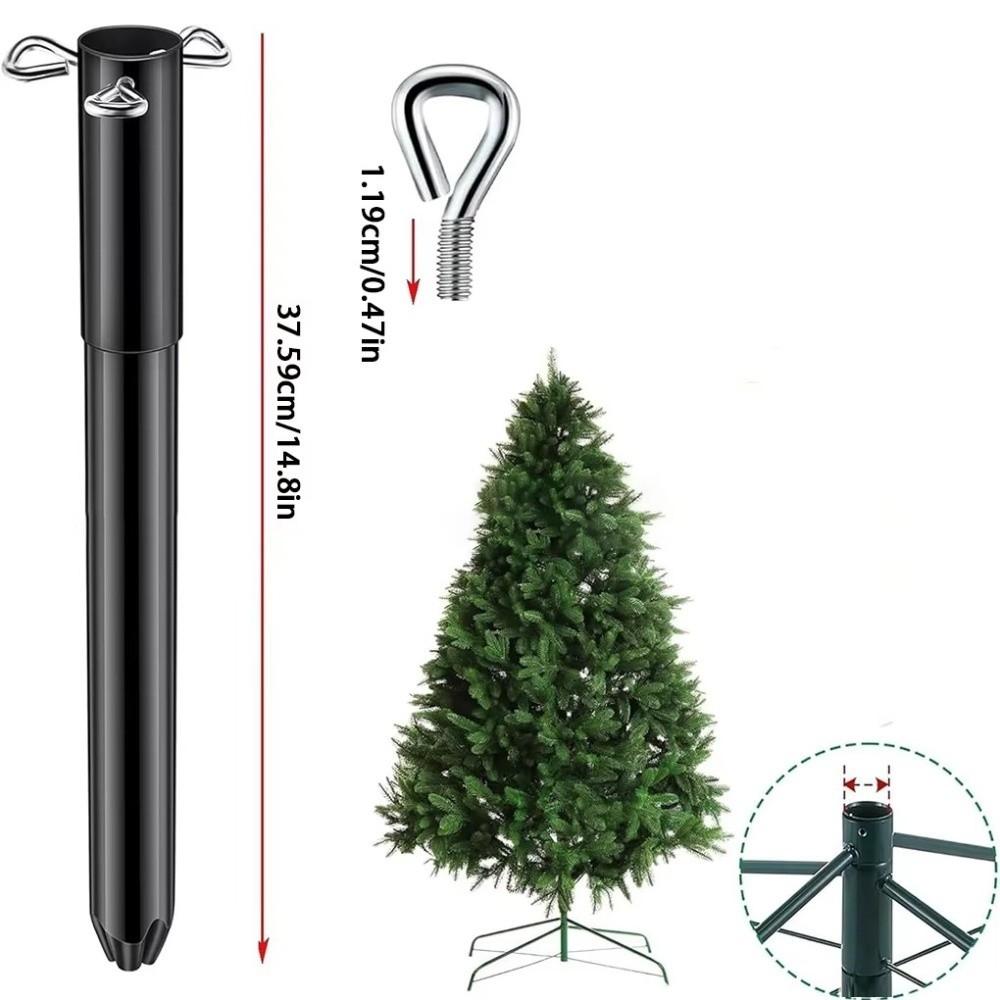 Metal Artificial Christmas Tree Height Extender Adjustable with 3 Fixing Screws Christmas Tree Height Increaser