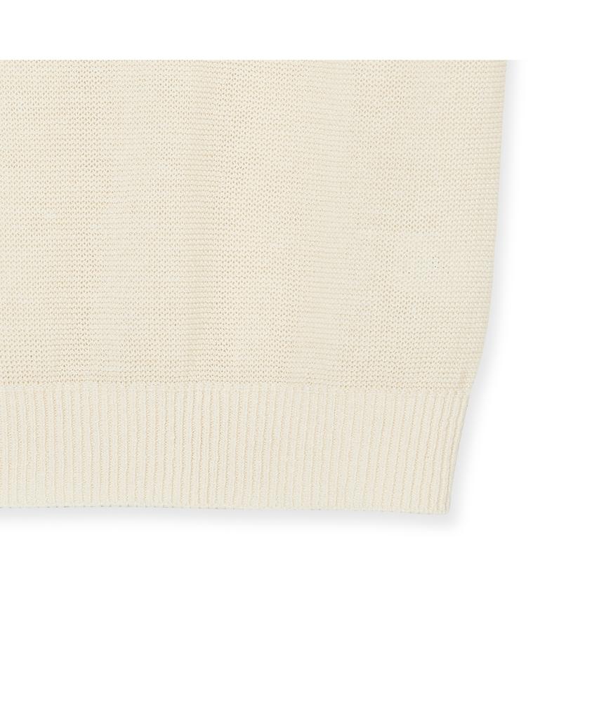 IOLO Cool Linen Half Collar_Ivory